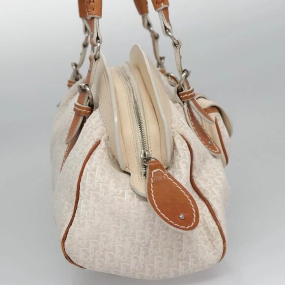 Christian Dior Trotter Canvas Hand Bag Beige Auth - Picture 11 of 16